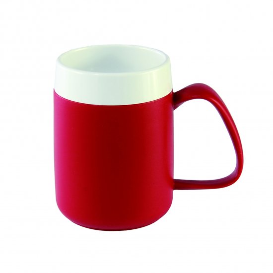 Conische warmhoudbeker - rood - Ornamin